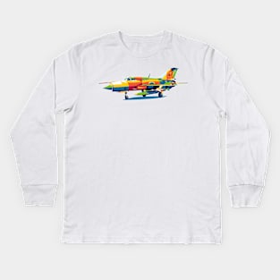 MiG-21 Fishbed Kids Long Sleeve T-Shirt